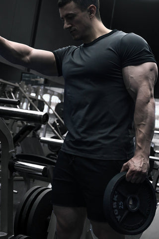 Muscle-Fit Ringer T-Shirt - Stone Gray
