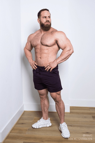 Motion 5'' Varsity Sweat Shorts - Dark Purple